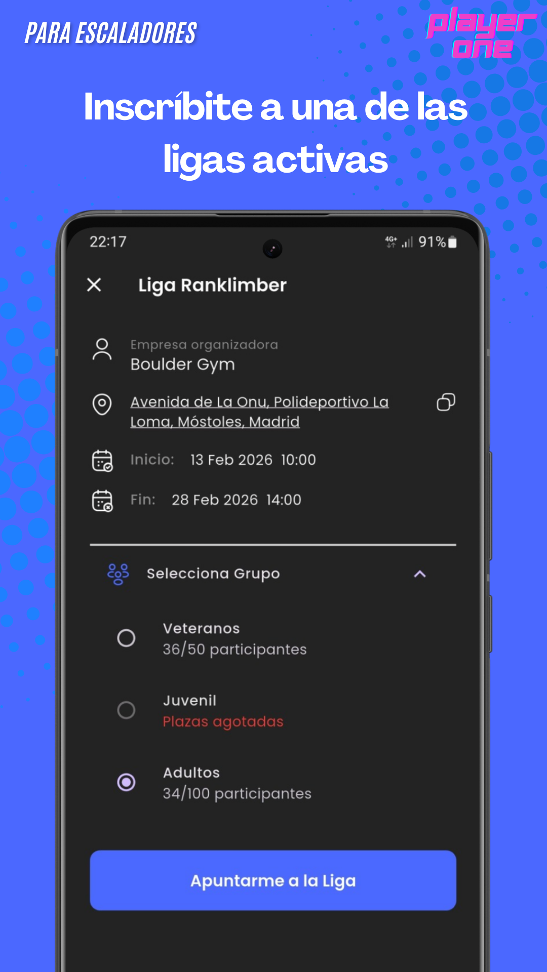 Captura de pantalla de la aplicación 2